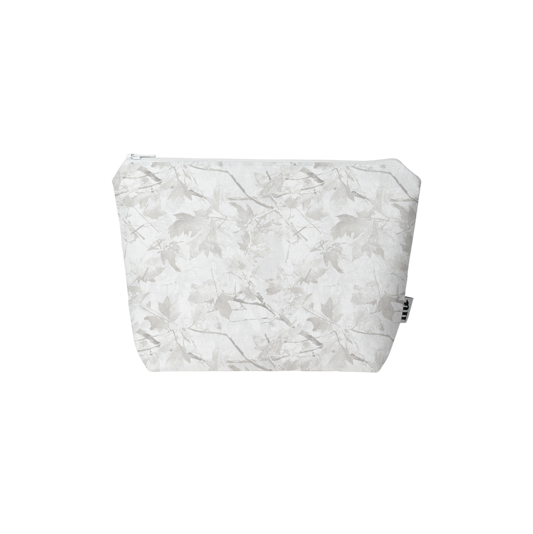Marble-patterned pouch on a white background