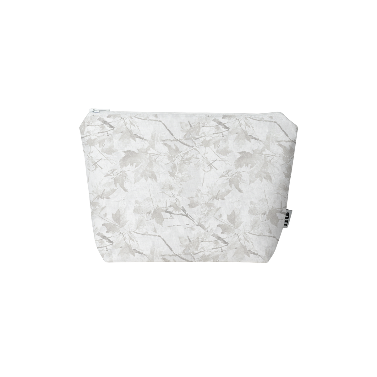 Marble-patterned pouch on a white background