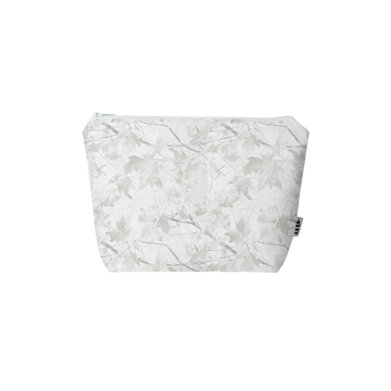 Marble-patterned pouch on a white background